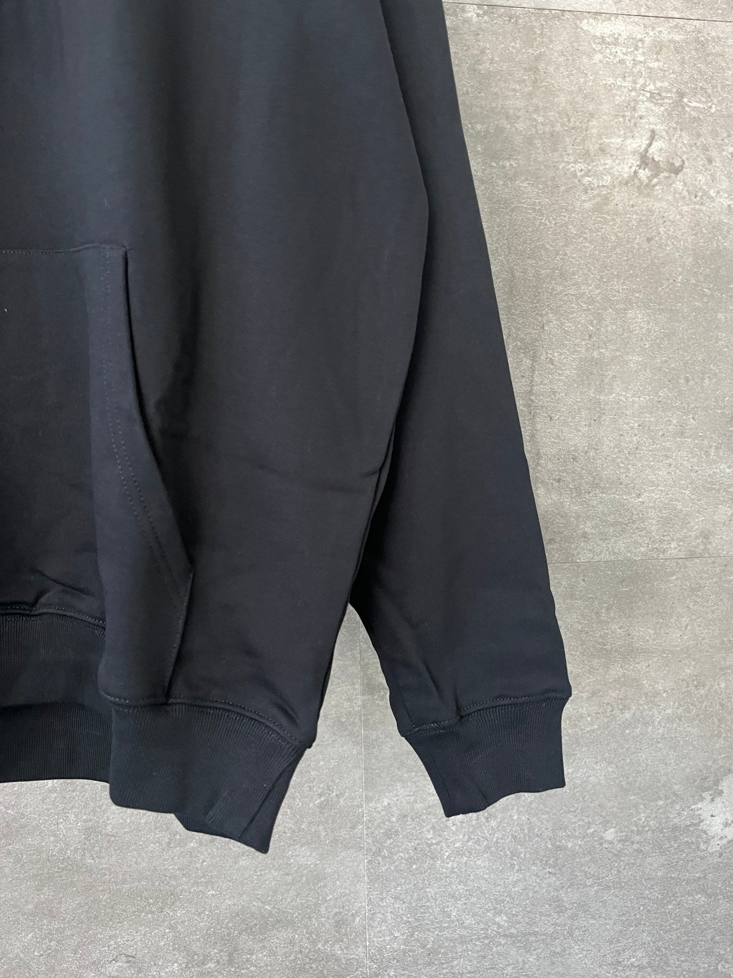 Balenciaga Loose hooded Long Sleeves Hoodie Black