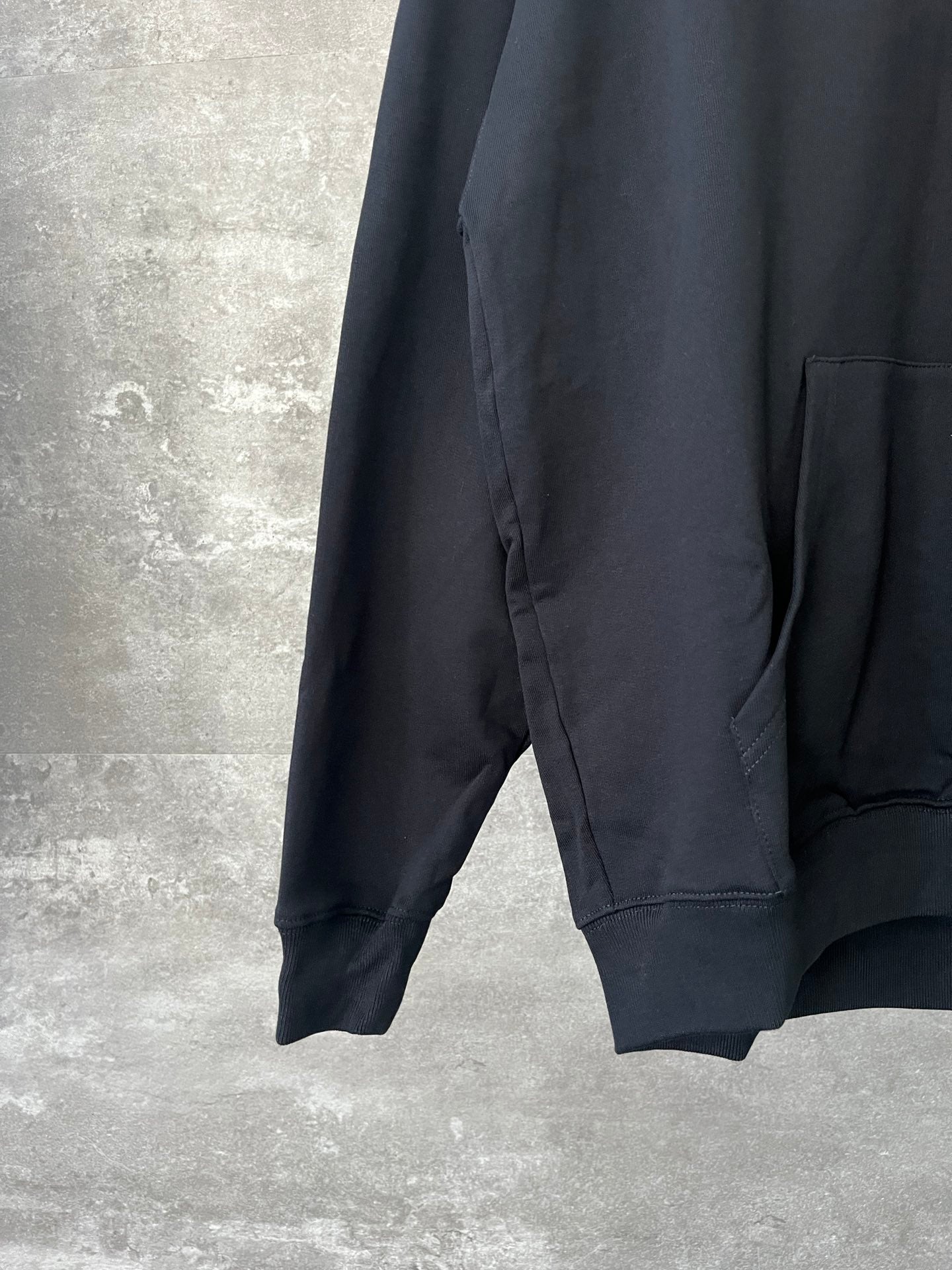 Balenciaga Loose hooded Long Sleeves Hoodie Black
