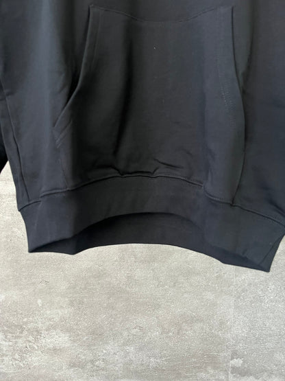Balenciaga Loose hooded Long Sleeves Hoodie Black
