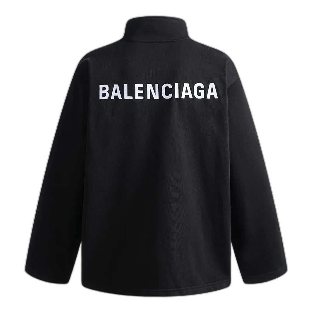 BALENCIAGA High neck zip sweater