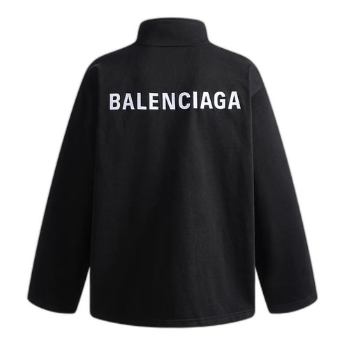 BALENCIAGA High neck zip sweater