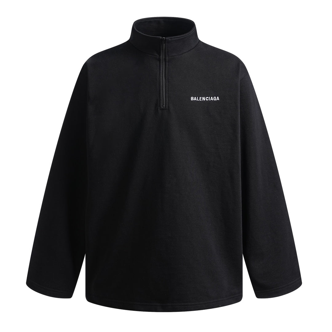 BALENCIAGA High neck zip sweater