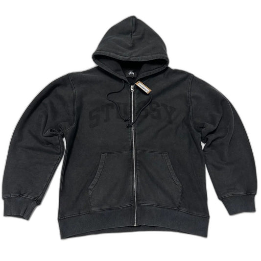 STUSSY ZIP HOODIE FADED GRAPHIC
