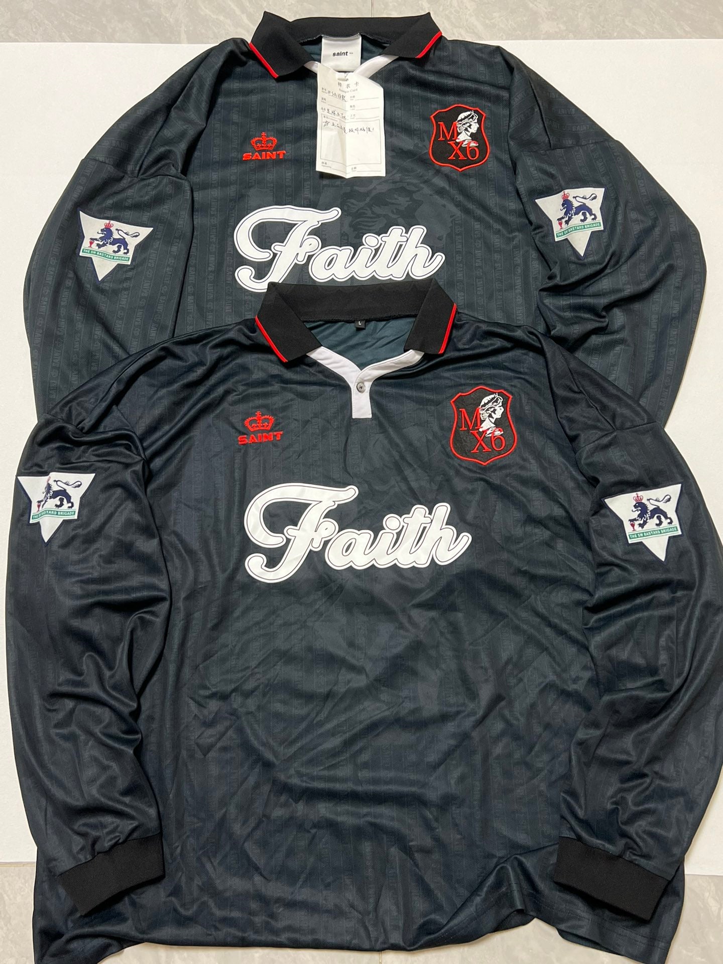 SAINT Mxxxxxx Soccer Shirt Faith "Black"