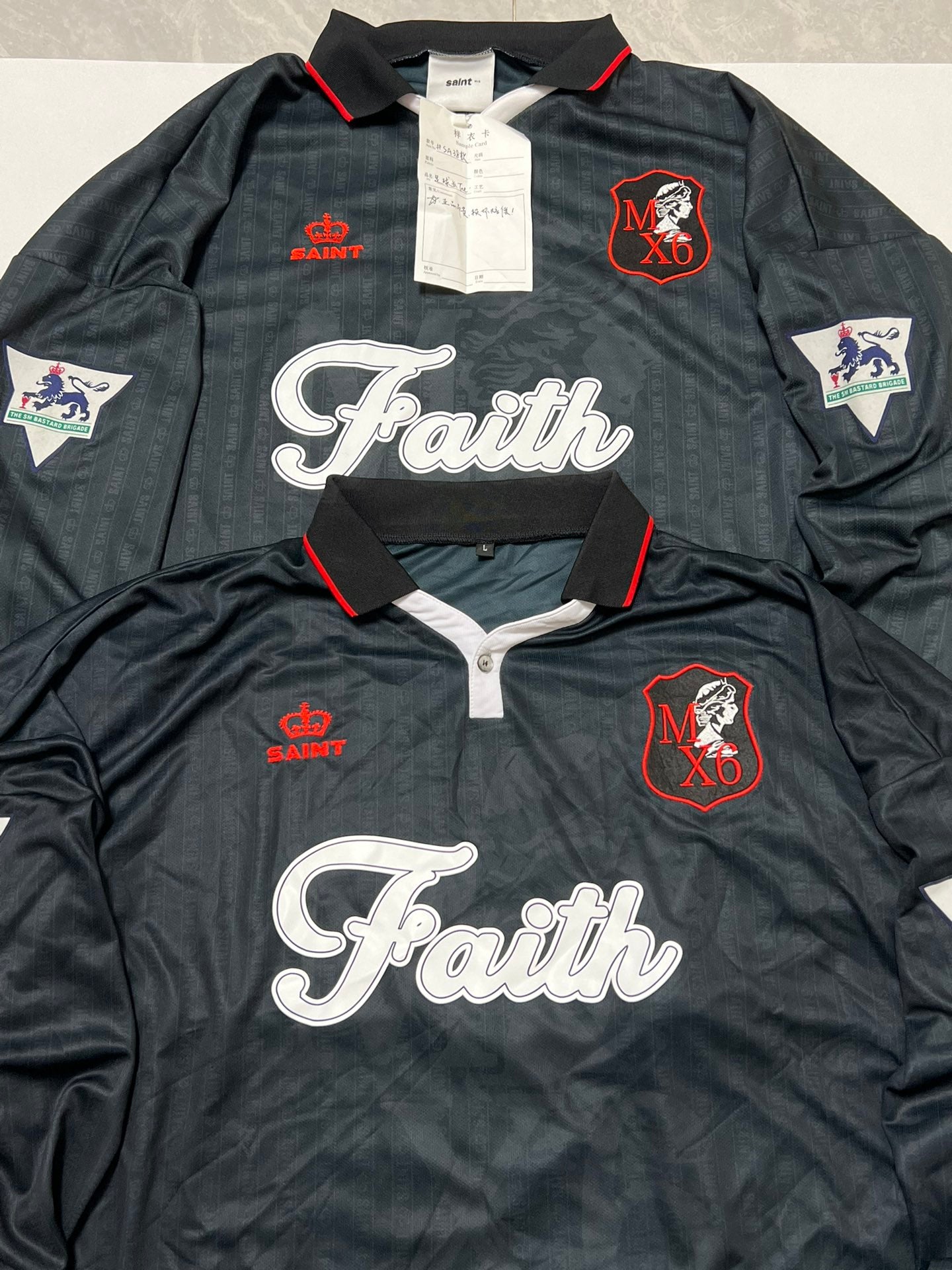 SAINT Mxxxxxx Soccer Shirt Faith "Black"