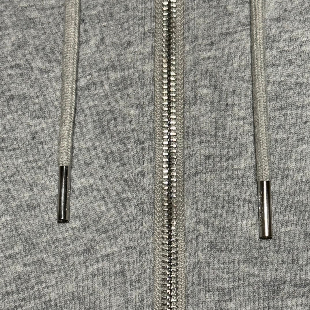 Celine Grey  Triomphe Zip Hoodie