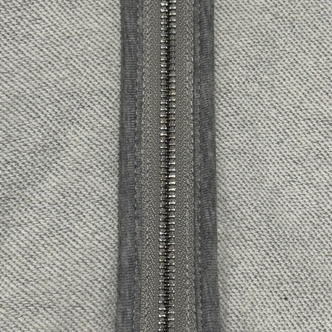 Celine Grey  Triomphe Zip Hoodie