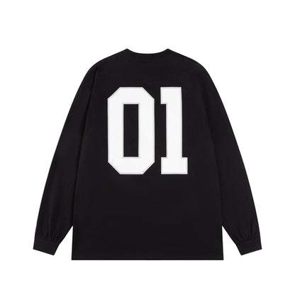 BALENCIAGA  Men's Basketball Series - Long Sleeve T-Shirt, Large Fit