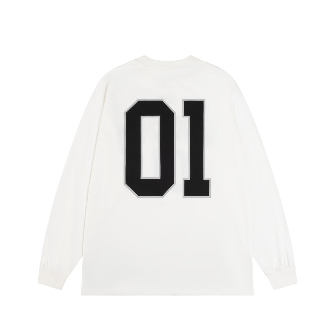 BALENCIAGA  Men's Basketball Series - Long Sleeve T-Shirt, Large Fit