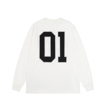 BALENCIAGA  Men's Basketball Series - Long Sleeve T-Shirt, Large Fit