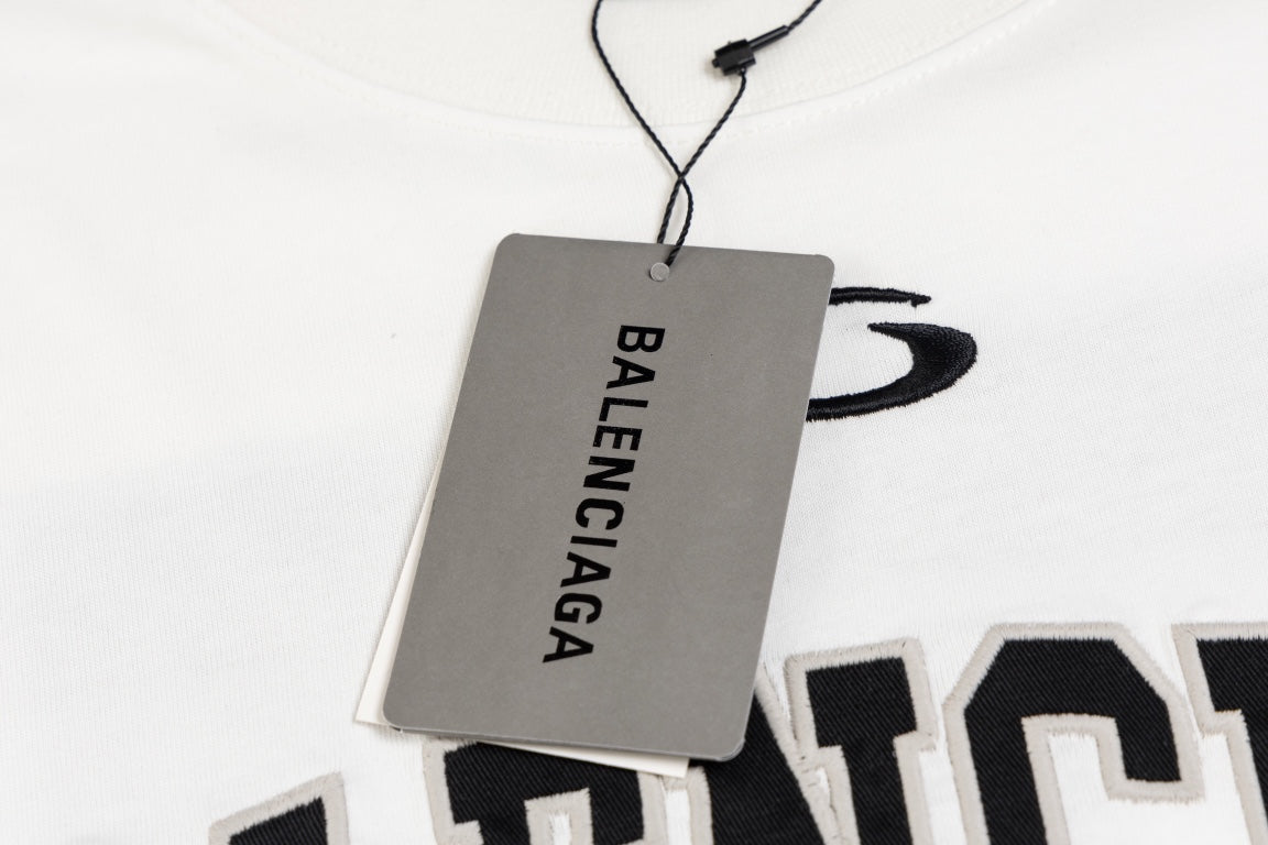 BALENCIAGA  Men's Basketball Series - Long Sleeve T-Shirt, Large Fit