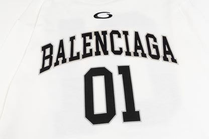 BALENCIAGA  Men's Basketball Series - Long Sleeve T-Shirt, Large Fit
