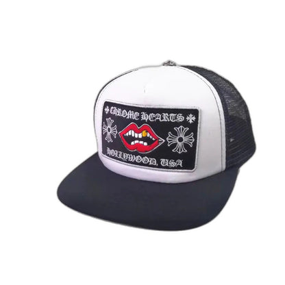 CHROME HEARTS Chomper Hollywood Trucker Hat Cap Metal material (non-silver)