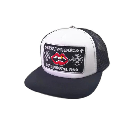 CHROME HEARTS Chomper Hollywood Trucker Hat Cap Metal material (non-silver)