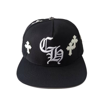 CHROME HEARTS Crosspatch Baseball Cap Blue Metal material (non-silver)