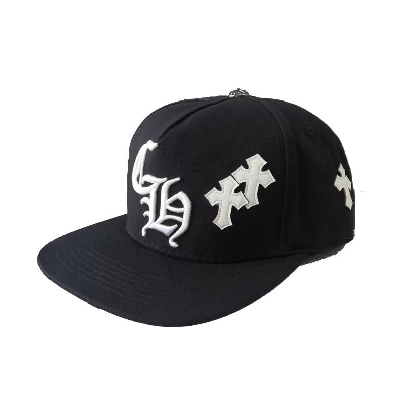 CHROME HEARTS Crosspatch Baseball Cap Blue Metal material (non-silver)
