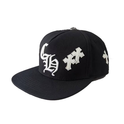 CHROME HEARTS Crosspatch Baseball Cap Blue Metal material (non-silver)