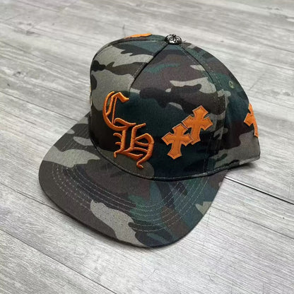 CHROME HEARTS Crosspatch Baseball Cap Blue Metal material (non-silver)