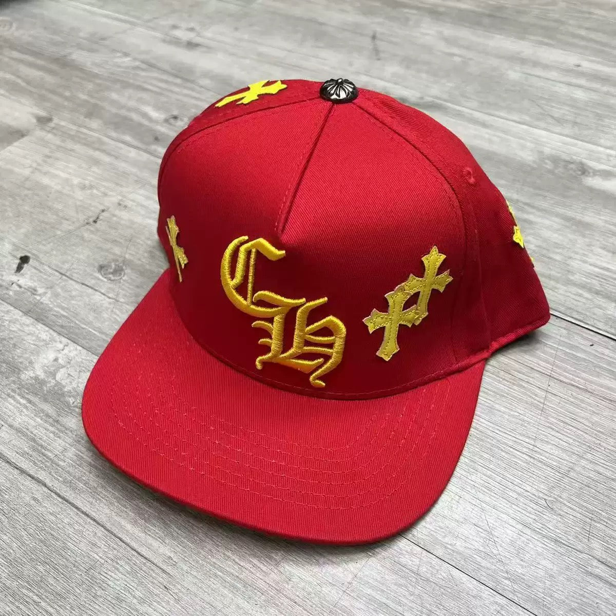 CHROME HEARTS Crosspatch Baseball Cap Blue Metal material (non-silver)