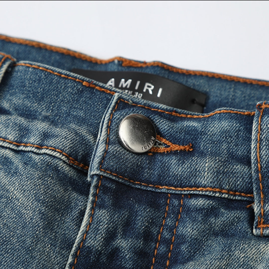 AMIRI Staggered-logo jeans