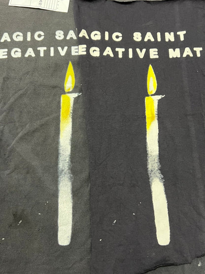 SAINT Mxxxxxx TEE/CANDLE / BLACK