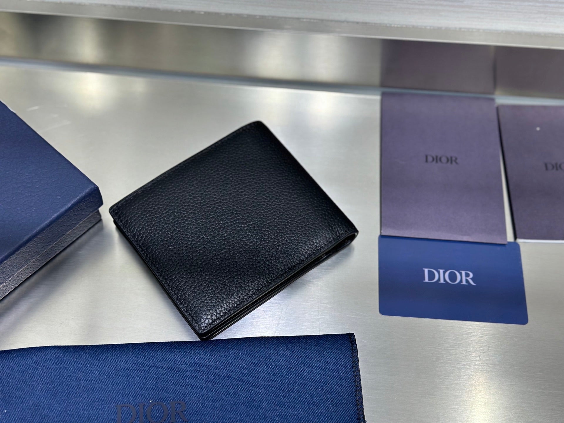 DIOR Logo folding wallet