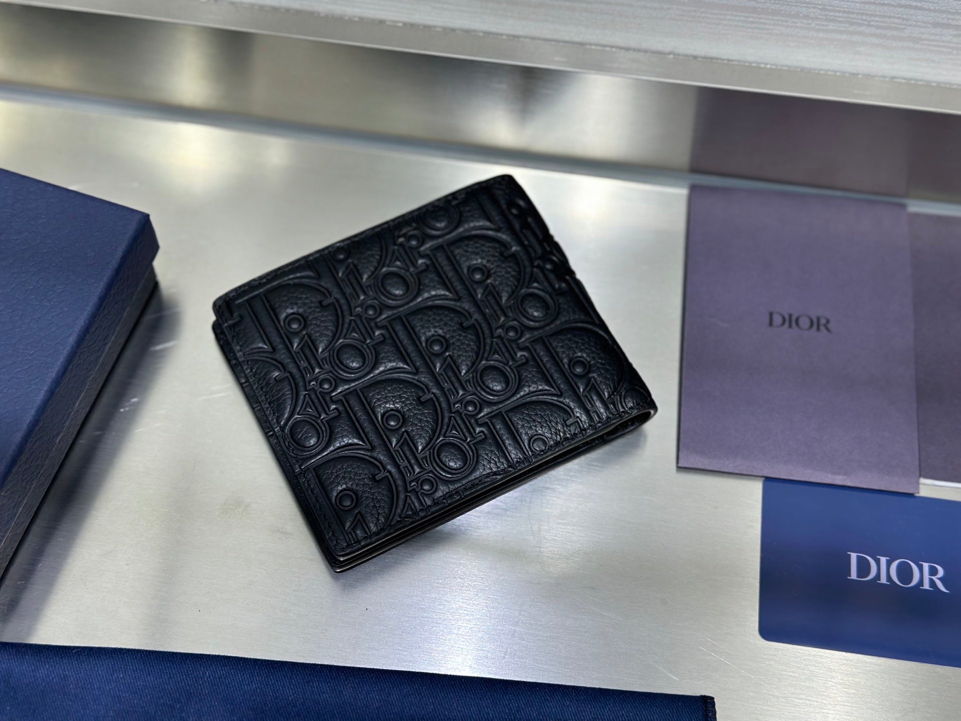 DIOR Logo folding wallet