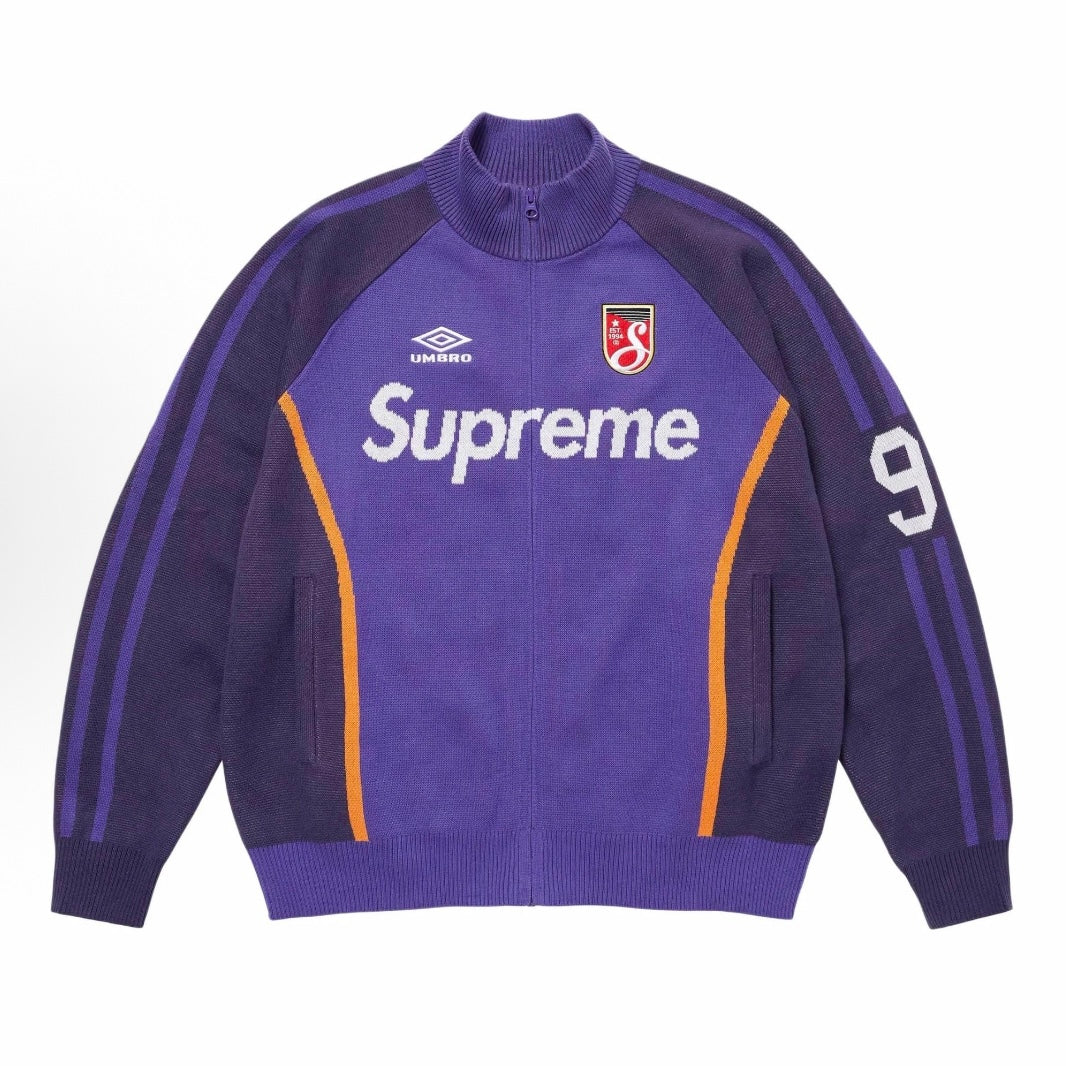 Supreme x Umbro Zip Up Sweater Purple 25SS