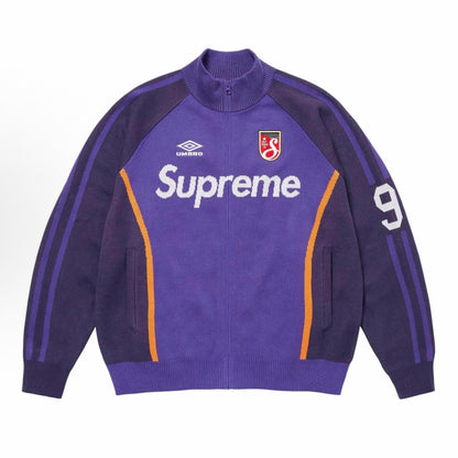 Supreme x Umbro Zip Up Sweater Purple 25SS