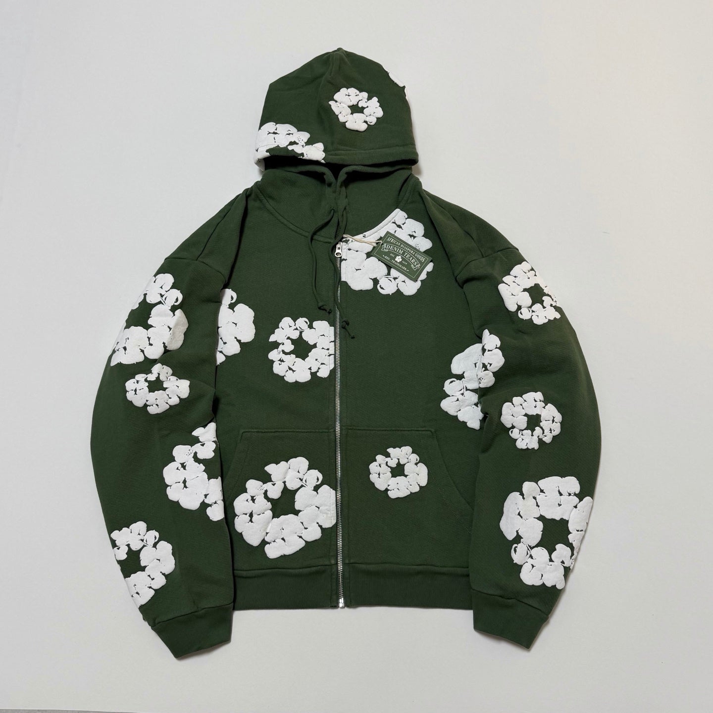 Denim Tears Cotton Wreath Zip Hoodie