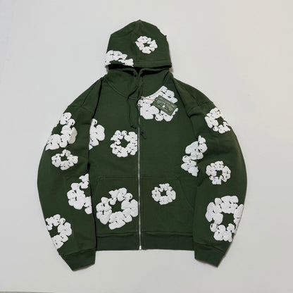 Denim Tears Cotton Wreath Zip Hoodie