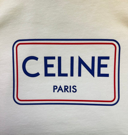 CELINE Loose sweatshirt in cotton fleece