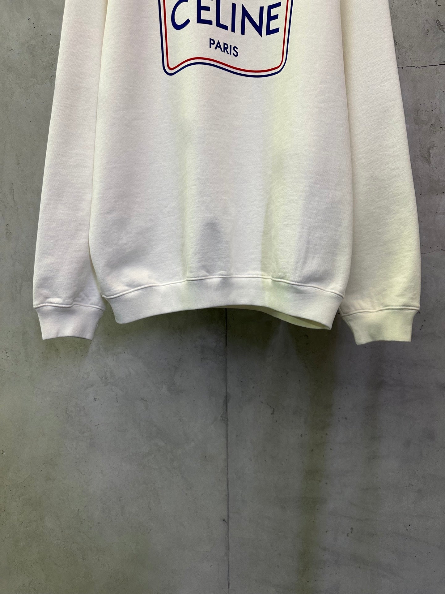 CELINE Loose sweatshirt in cotton fleece