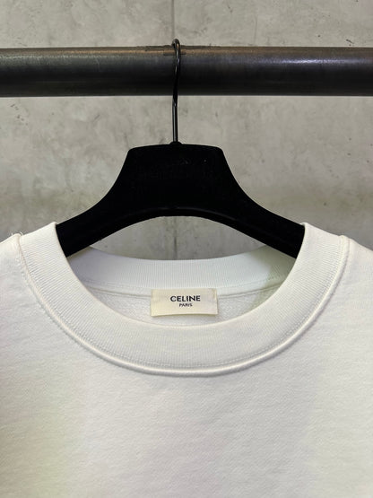 CELINE Loose sweatshirt in cotton fleece