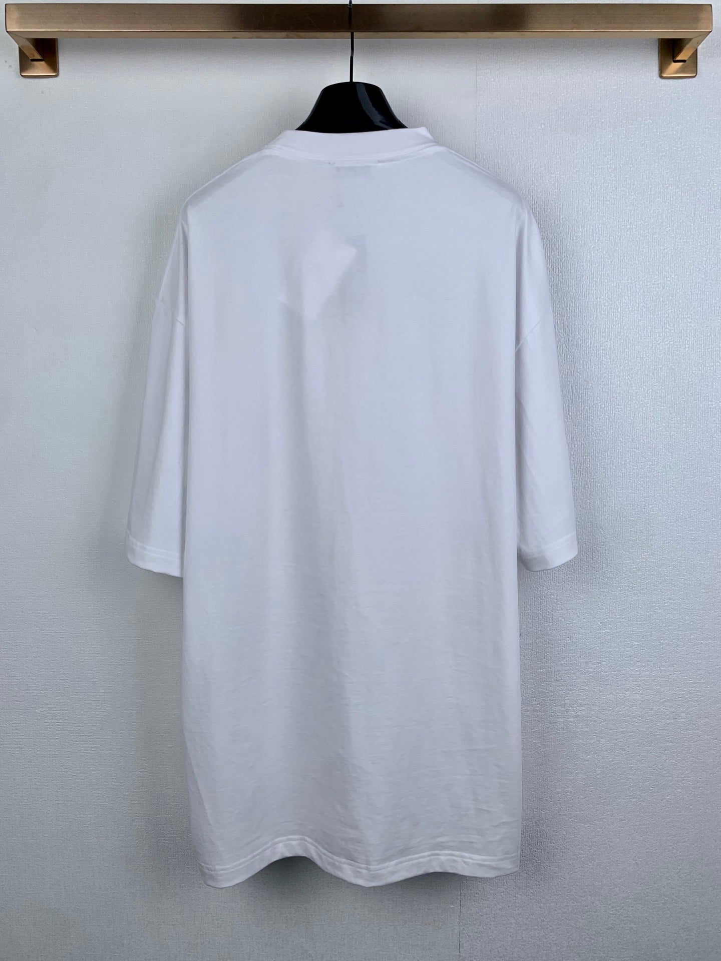 Balenciaga Black Boxy Tee with Logo Print and Balenciaga