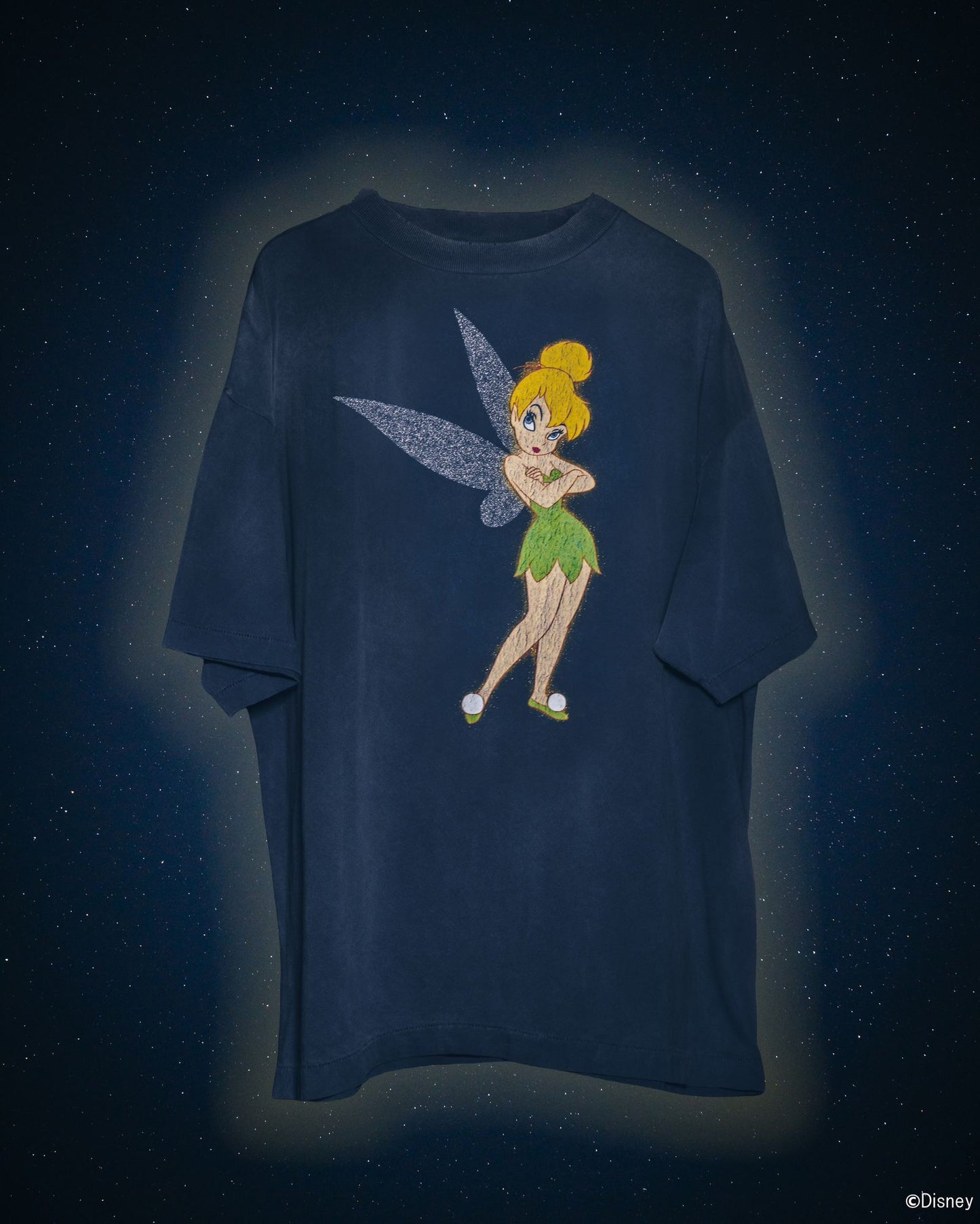 SAINT Mxxxxxx Saint Michael SM-MK8-0000-C79/DSN_SS T-SHIRT/TINKER BELL/NAVY