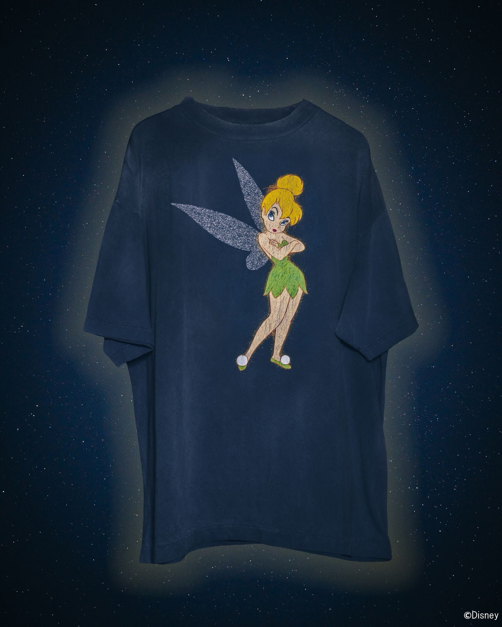 SAINT Mxxxxxx Saint Michael SM-MK8-0000-C79/DSN_SS T-SHIRT/TINKER BELL/NAVY