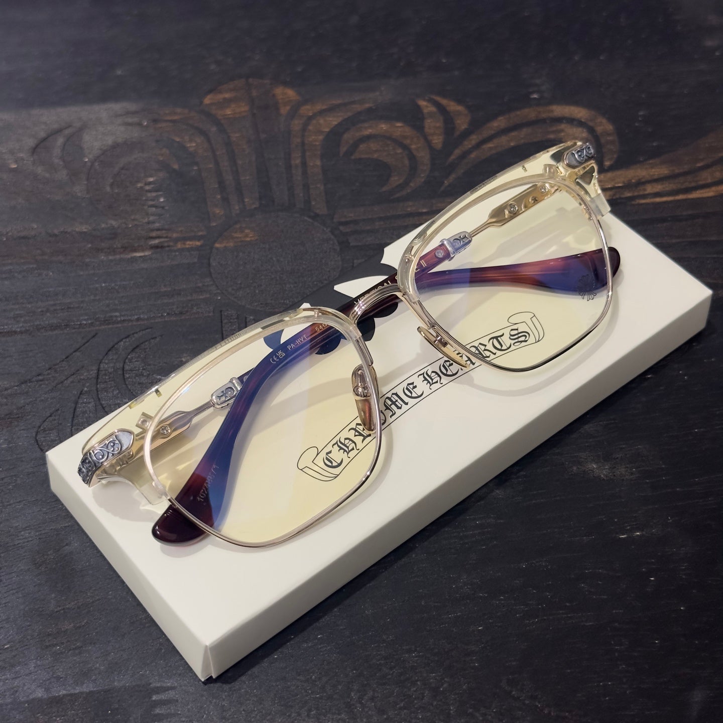 Chrome Hearts VERTICAL SMILE II/Side Eternity Vine Half-rimmed Glasses/Sunglasses/Eyeglasses