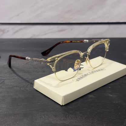 Chrome Hearts VERTICAL SMILE II/Side Eternity Vine Half-rimmed Glasses/Sunglasses/Eyeglasses