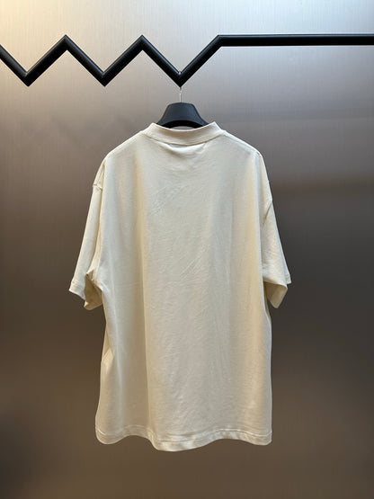 BALENCIAGA Classic Double-B Embroidered Short-Sleeve T-Shirt