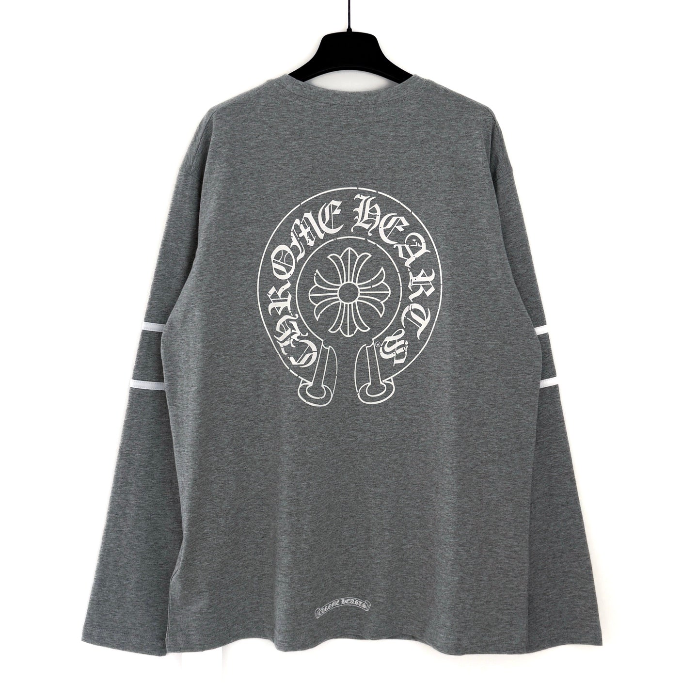 CHROME HEARTS horseshoe logo long-sleeved rugby style