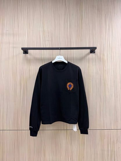 Chrome Hearts Horseshoe Staff L/S T-Shirt Black/Green/Pink
