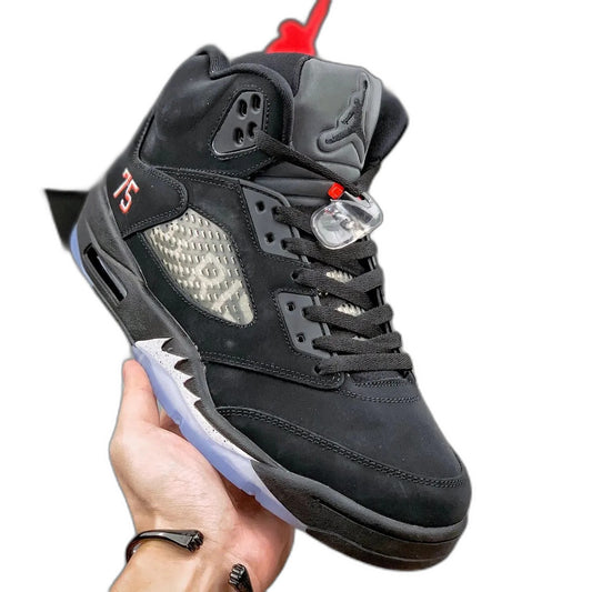 NIKE AIR JORDAN 5 PARIS SAINT-GERMAIN BLACK/CEMENT GREY
