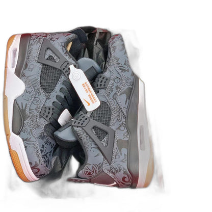 NIKE AIR JORDAN 4 RETRO LASER BLACK GUM (GS)