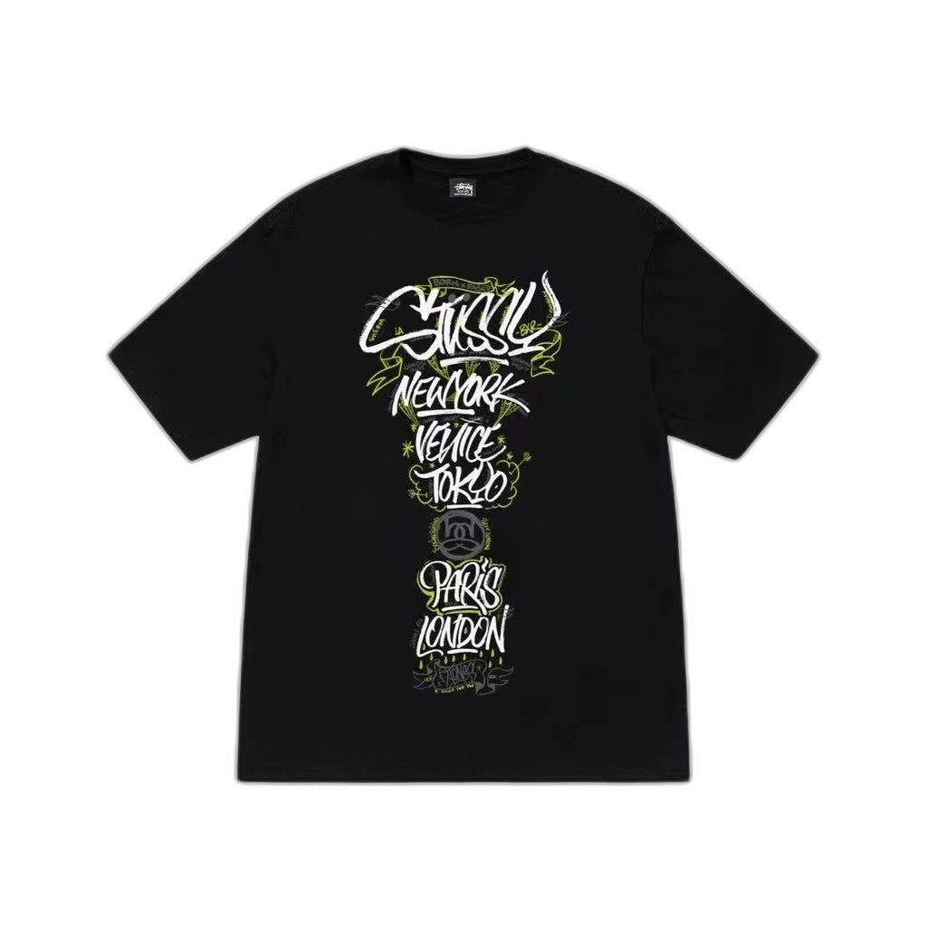 Stussy Born x Raised Handstyles Tee "Black"