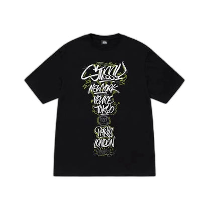 Stussy Born x Raised Handstyles Tee "Black"