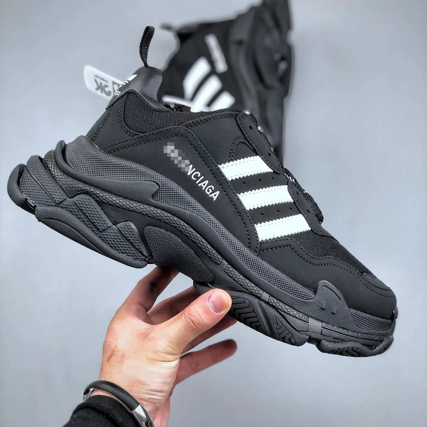 BALENCIAGA Triple S "BLACK"