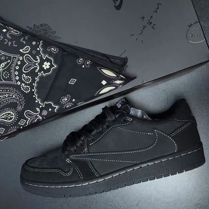 【LJR】Travis Scott × Nike Air Jordan 1 Low OG SP "Black Phantom"LJR