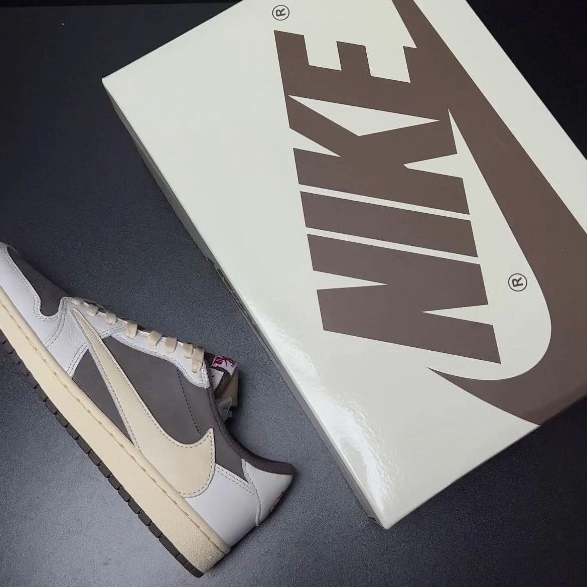 【LJR】Travis Scott × Nike Air Jordan 1 Low OG SP "Reverse Mocha/Sail and Ridgerock"LJR