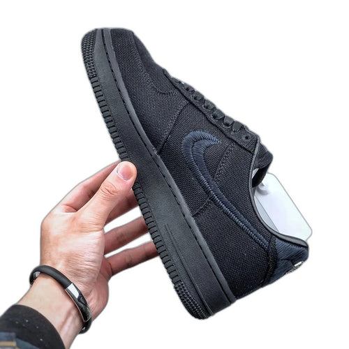 Stussy × Nike Air Force 1 Low "Triple Black"